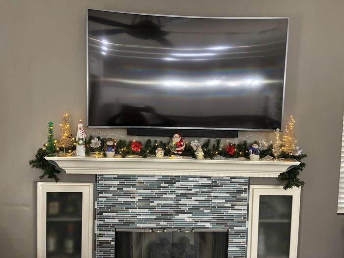 Christmas mantel garland