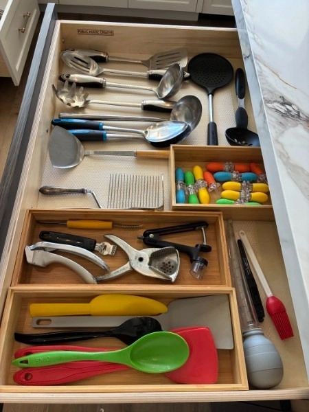 Kitchen drawers — every utensil with a home